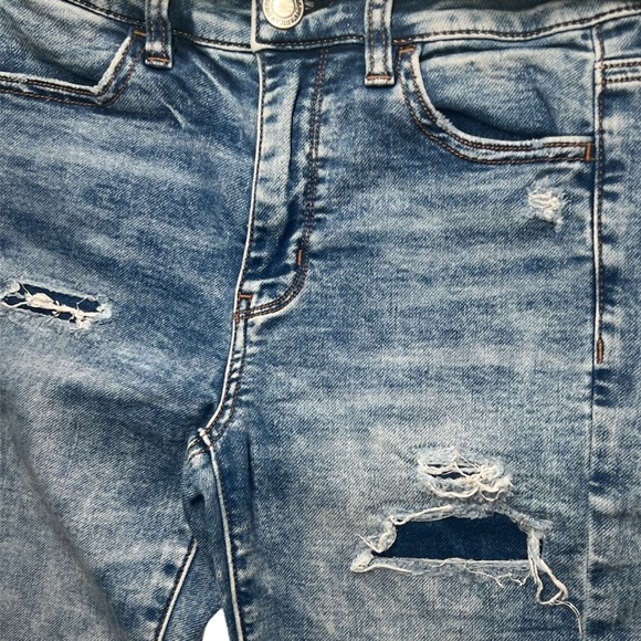 AEO high-rise Woman’s Blue Jeggings. Size 4 - Picture 5 of 12